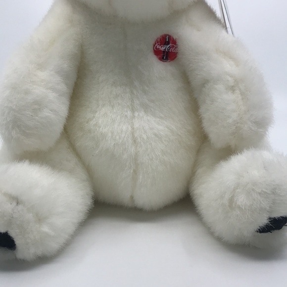 VTG Coca Cola Plush 1993 Polar Bear Stuffed Animal 10” - Picture 6 of 8